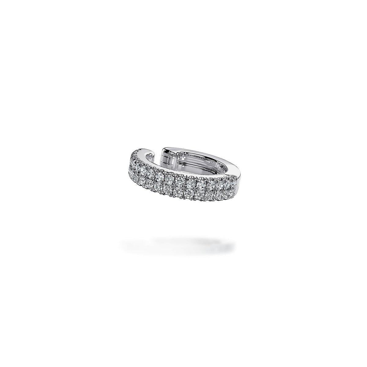 14K White Gold 10mm Diamond Earcuff Earring — Gabriel & Co. EG14251W45JJ