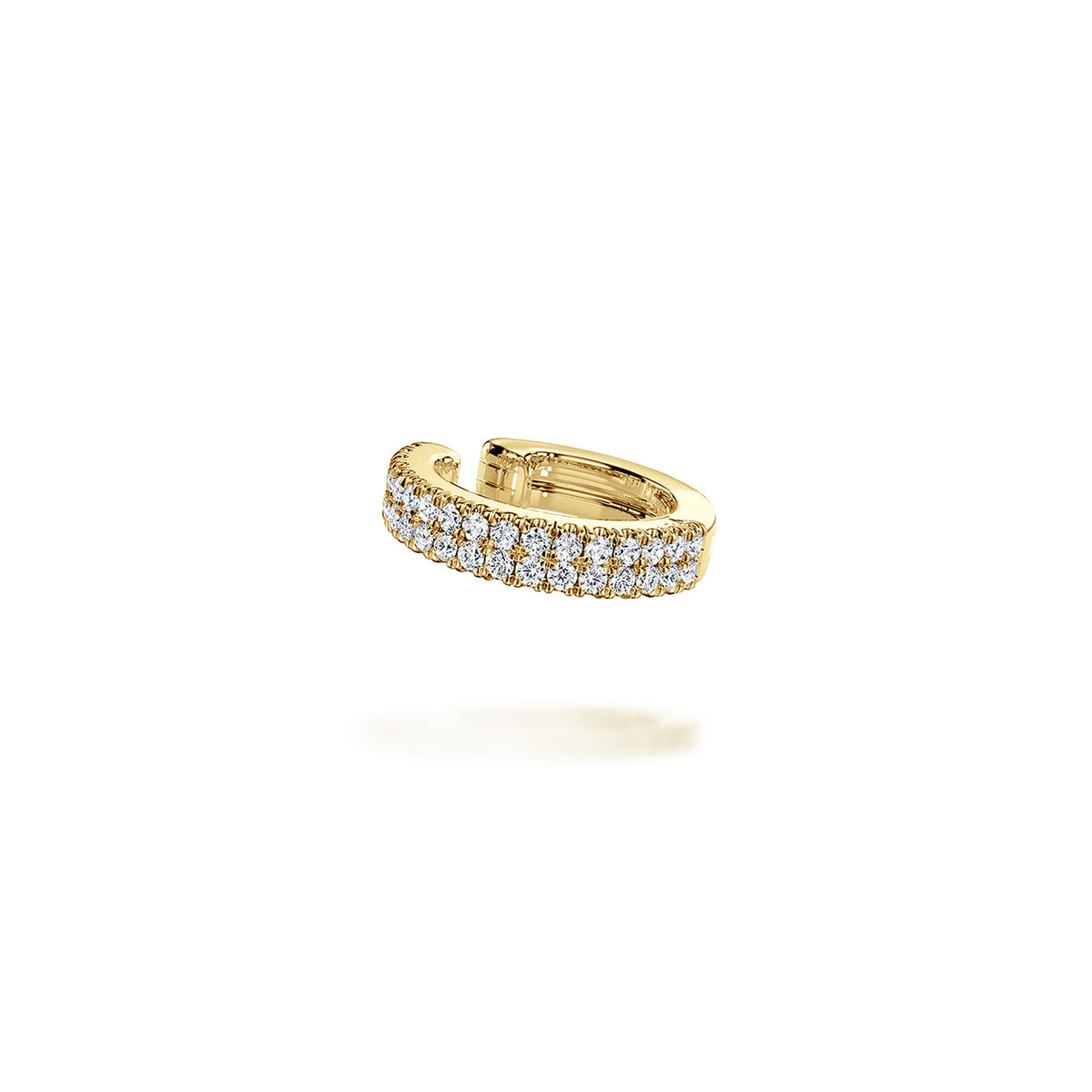 14K Yellow Gold 10mm Diamond Earcuff Earring — Gabriel & Co. EG14251Y45JJ
