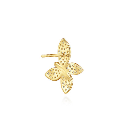 14K Yellow Gold Diamond Butterfly Stud Earrings — Gabriel & Co. EG15442Y45JJ