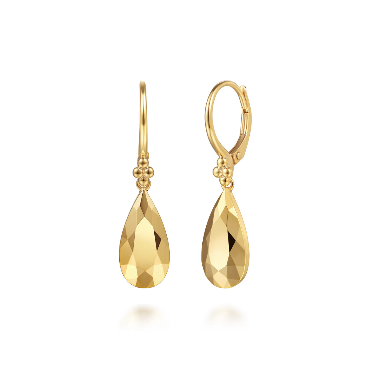 14K Yellow Gold Drop Earrings-Bujukan — Gabriel & Co. EG15495Y4JJJ