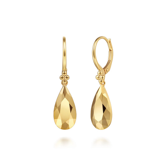 14K Yellow Gold Drop Earrings-Bujukan — Gabriel & Co. EG15495Y4JJJ