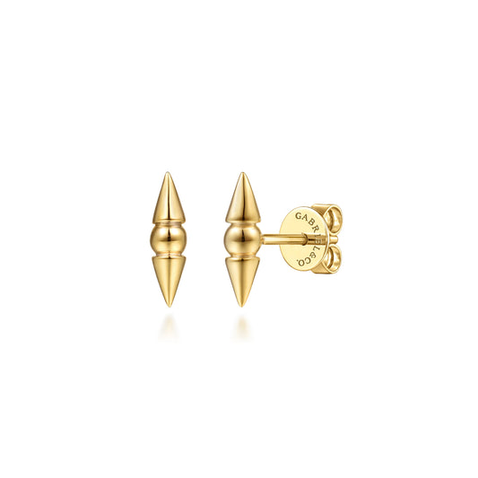 14K Yellow Gold Bujukan Bullet Ear Climber Earrings — Gabriel & Co. EG15589Y4JJJ