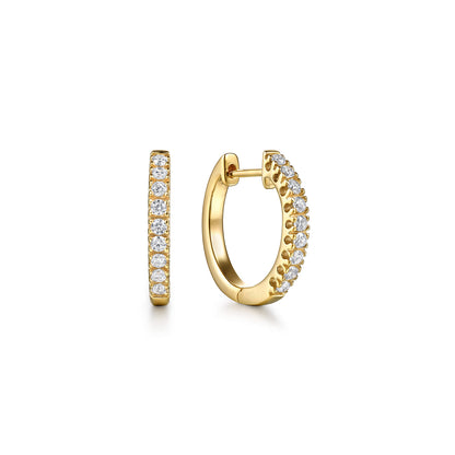 14K Yellow Gold 15mm Classic Diamond Huggies — Gabriel & Co. EG9195Y45JJ
