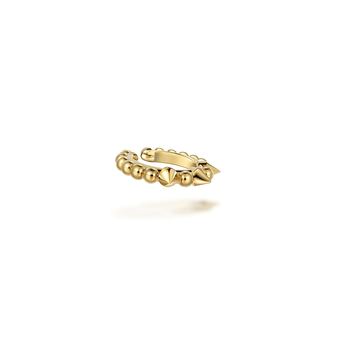 14K Yellow Gold Bujukan Bead Single Ear Cuff Earring — Gabriel & Co. EGS14453Y4JJJ