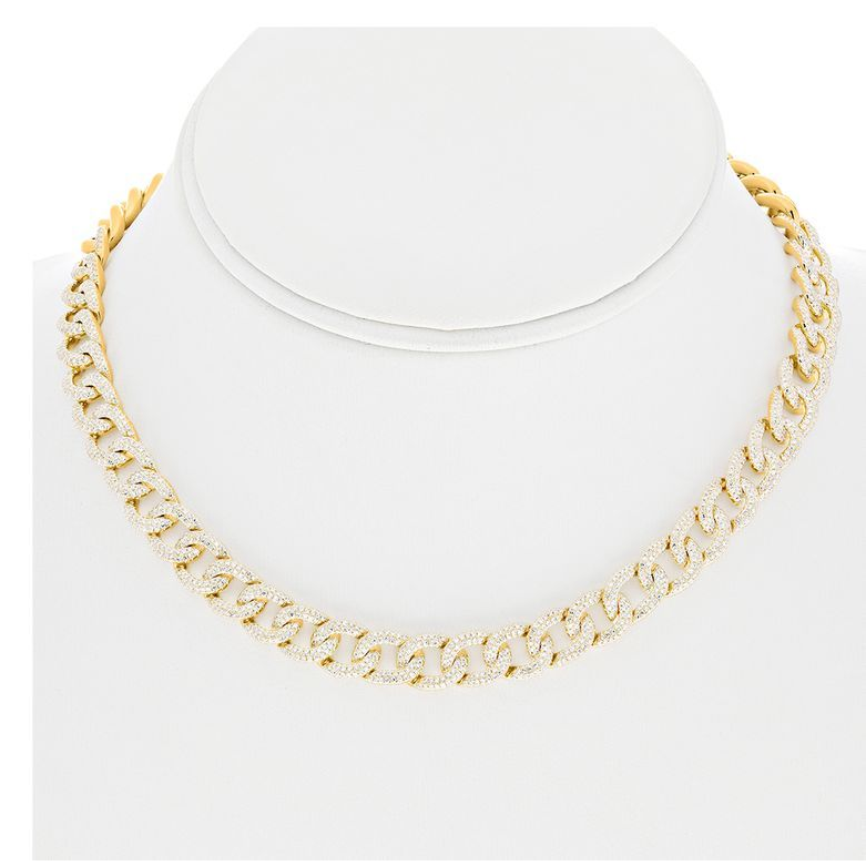 Round Diamond Necklace — view 3