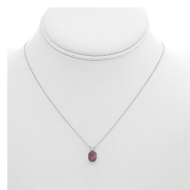 Oval Ruby Necklace — view 3