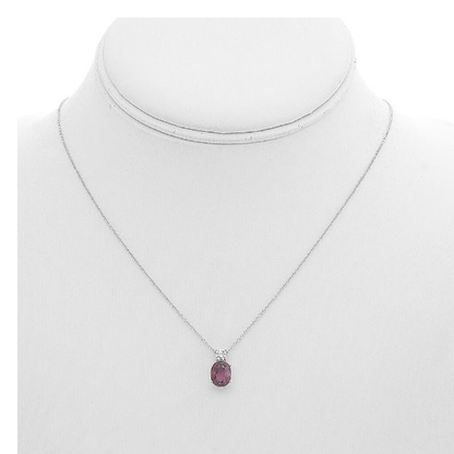 Oval Ruby Necklace — view 3