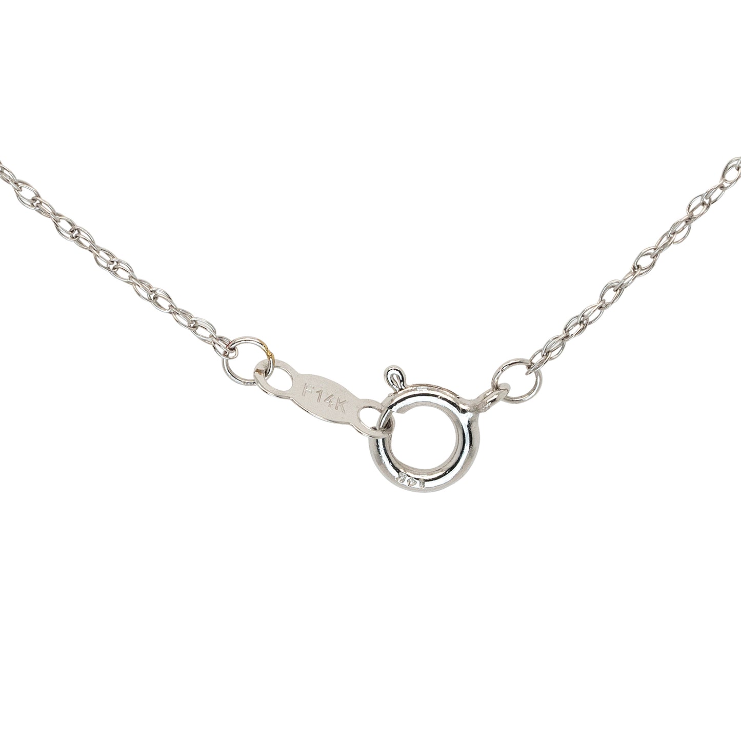 14k White Gold 0.50ctw Diamond Pendant Necklace