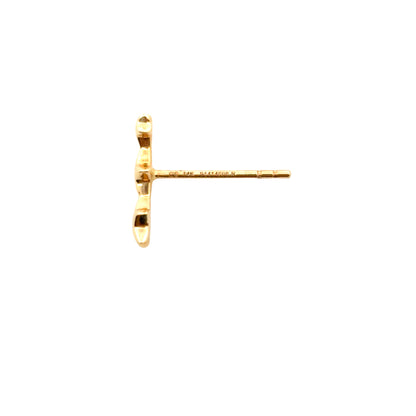 Gabriel and Co. 14k Yellow Gold Triple Graduating Stars Curved Stud Earrings