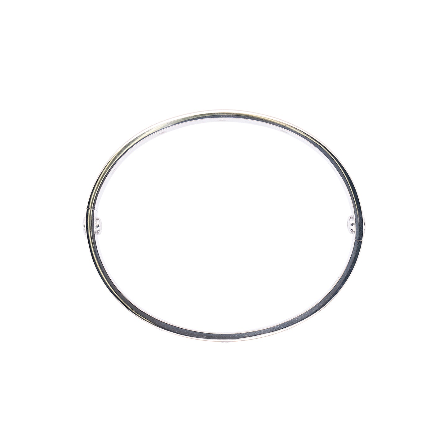 Cartier 18k White Gold 10 Natural Diamonds Love Bangle Bracelet