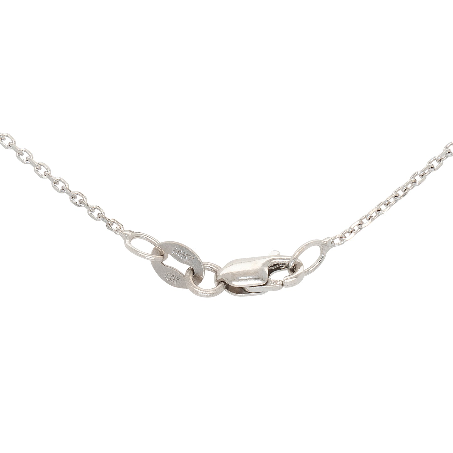 GIA Certified 14k White Gold Chain With 1.50ct Round Brilliant Cut Natural Diamond Pendant Necklace