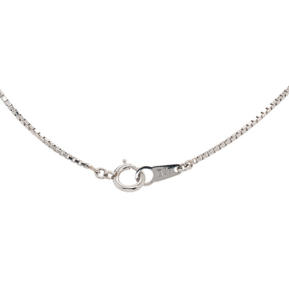 Platinum 1.63ctw Pear Shape Sapphire Natural Diamond Pendant Necklace