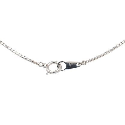 Platinum 1.63ctw Pear Shape Sapphire Natural Diamond Pendant Necklace