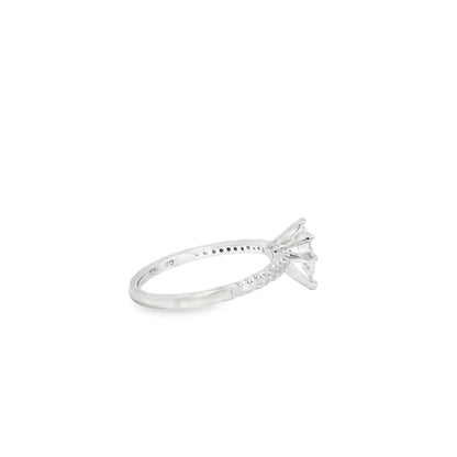 14k White Gold 0.70ct GIA Certified Diamond Engagement Ring