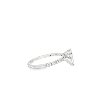 14k White Gold 0.70ct GIA Certified Diamond Engagement Ring