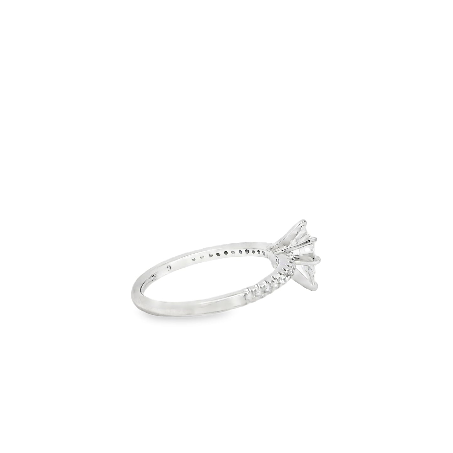 14k White Gold 0.70ct GIA Certified Diamond Engagement Ring