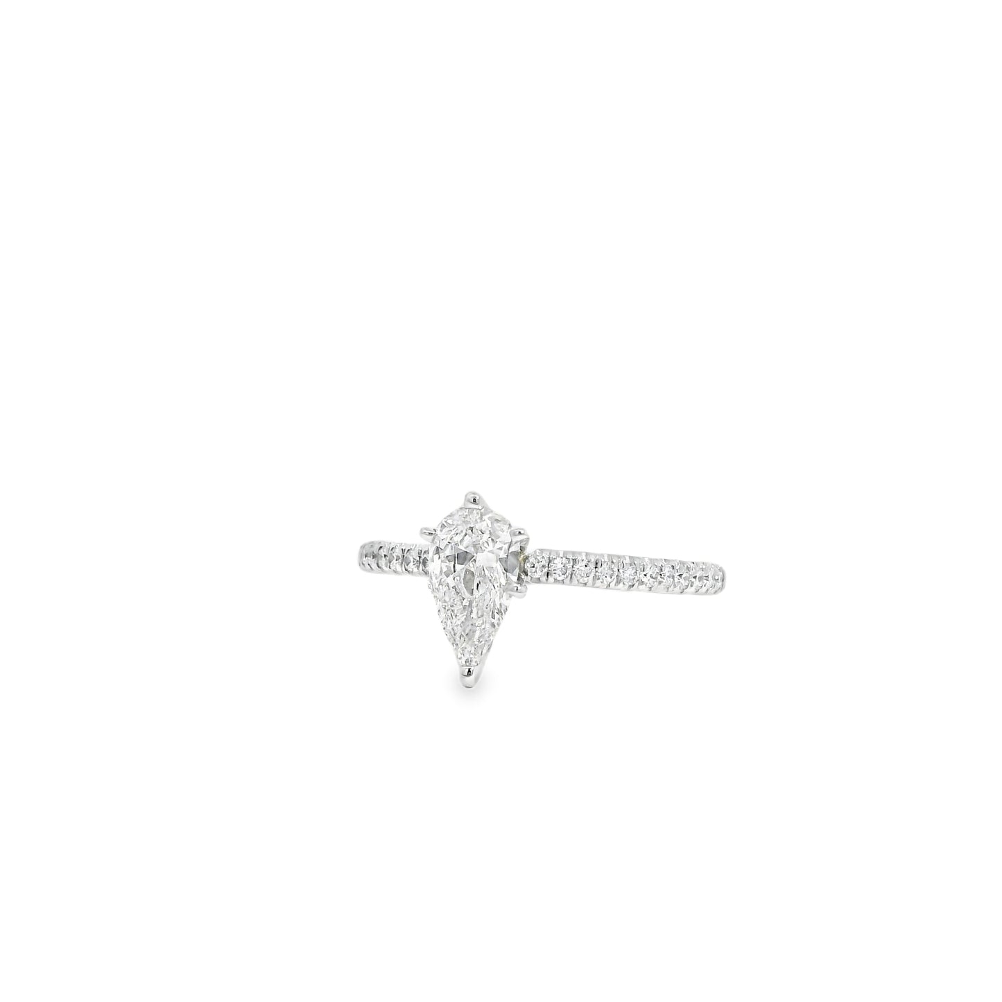 14k White Gold 0.70ct GIA Certified Diamond Engagement Ring