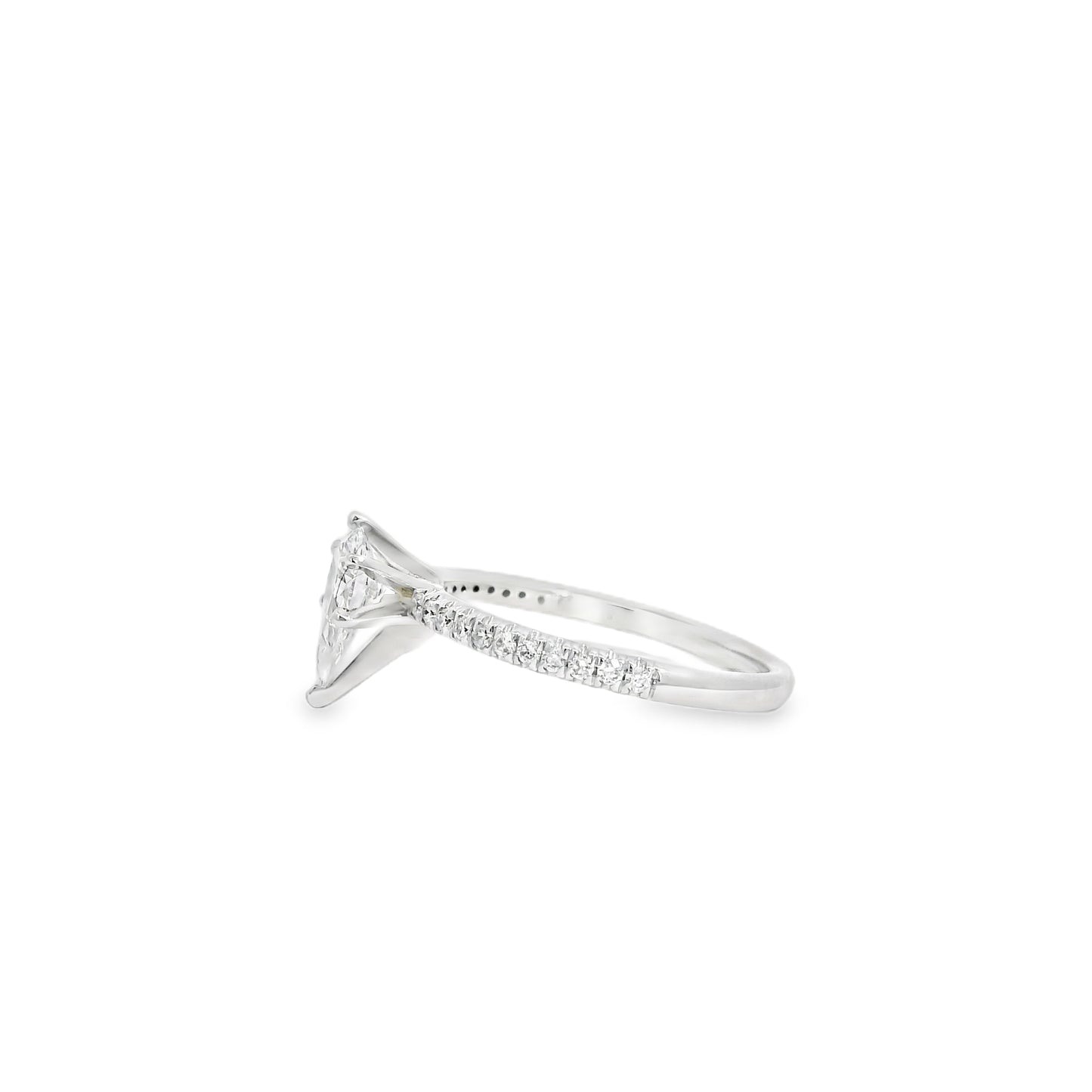 14k White Gold 0.70ct GIA Certified Diamond Engagement Ring