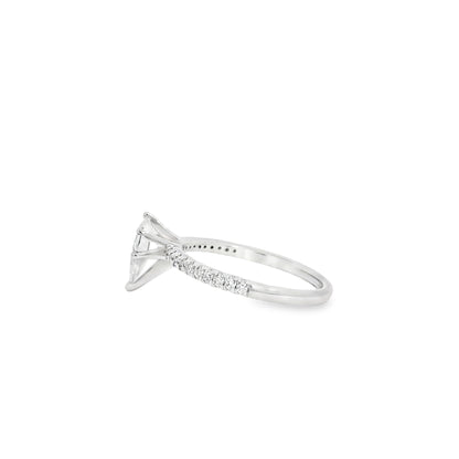 14k White Gold 0.70ct GIA Certified Diamond Engagement Ring