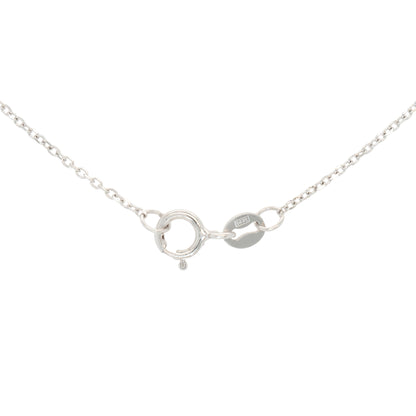 14k White Gold 1.15ct Round Brilliant Natural Diamond Pendant Necklace