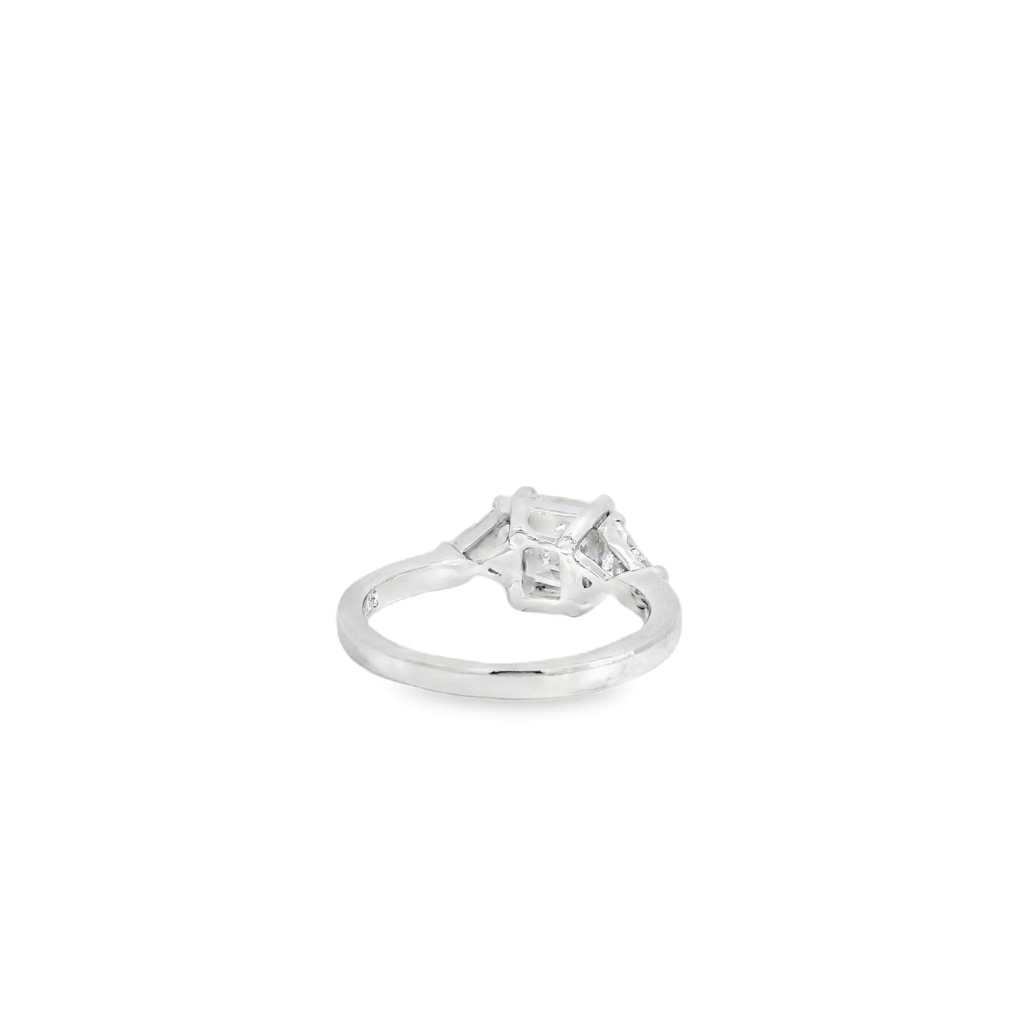 Platinum GIA Certified 1.54ct Radiant Diamond Engagement Ring