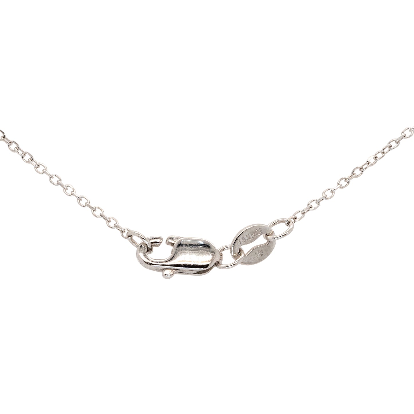 14k White Gold 0.36ctw KC Designs Evil Eye Hamsa Pendant Necklace