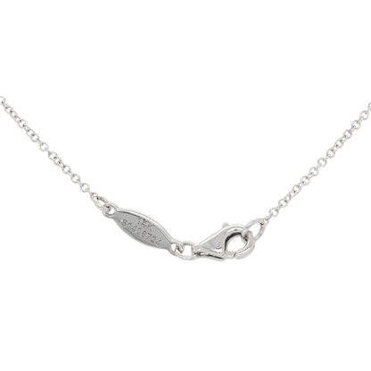 Gabriel & Co. 14k White Gold 0.11ctw Round Pave Diamond Pendant Necklace