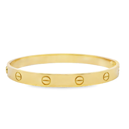 Cartier 18k Yellow Gold Love Bangle Bracelet