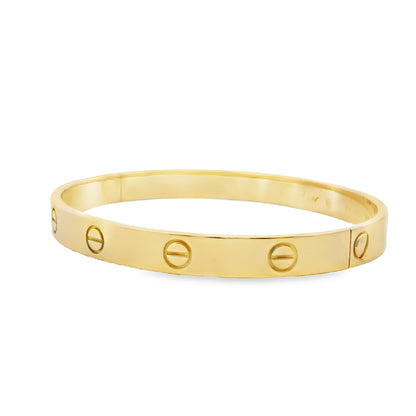 Cartier 18k Yellow Gold Love Bangle Bracelet