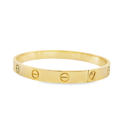 Cartier 18k Yellow Gold Love Bangle Bracelet