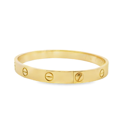 Cartier 18k Yellow Gold Love Bangle Bracelet