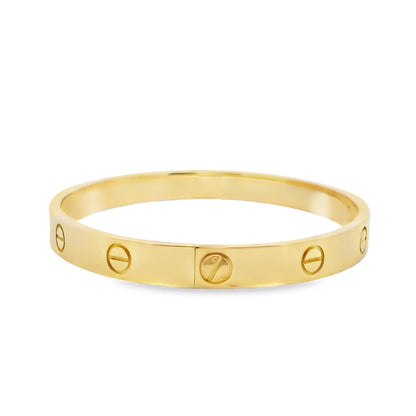 Cartier 18k Yellow Gold Love Bangle Bracelet