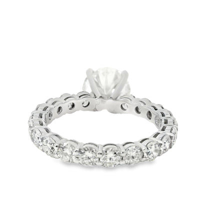 18k White Gold 2.02ct Round Brilliant Natural Diamond Engagement Ring
