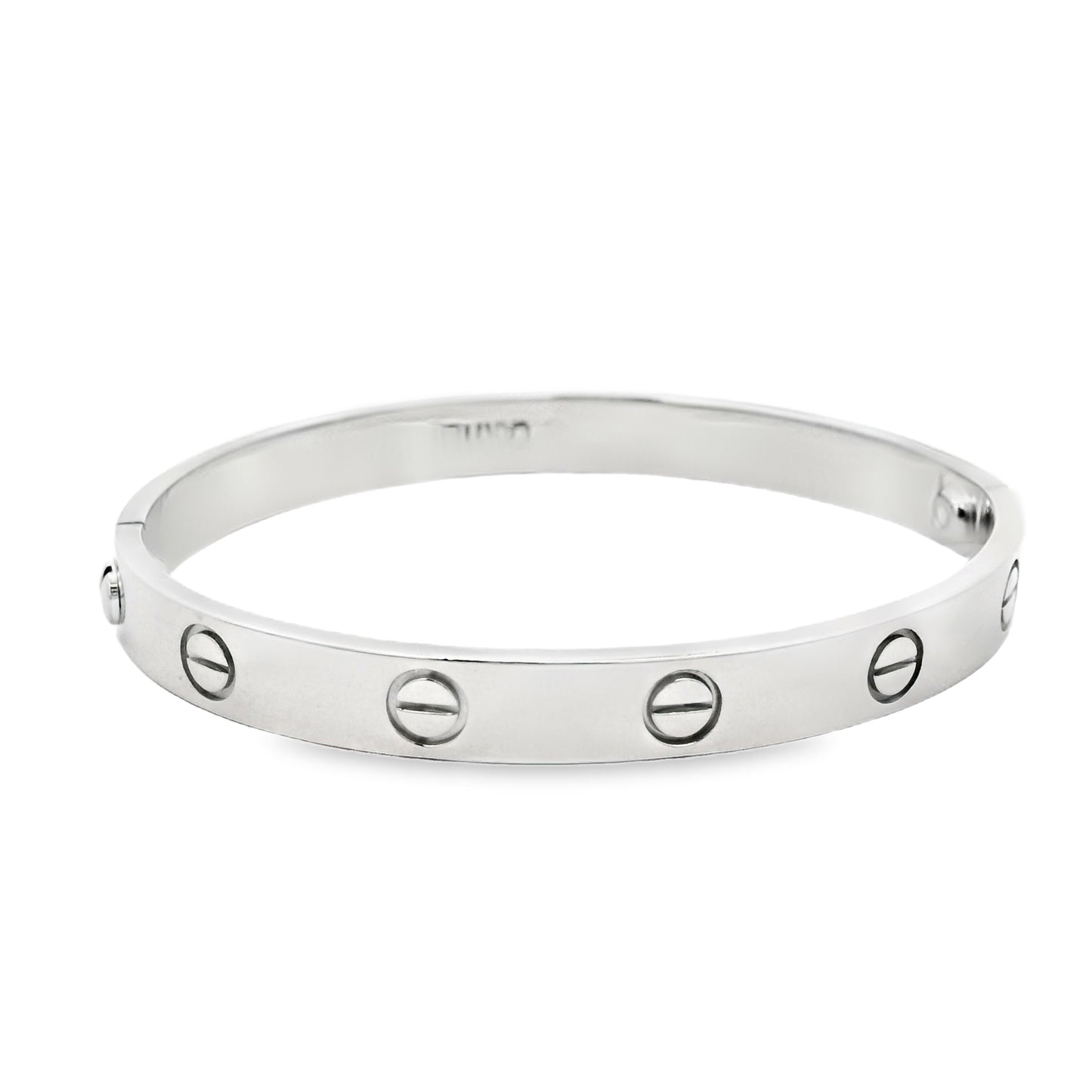 Cartier 18k White Gold Love Bangle Bracelet