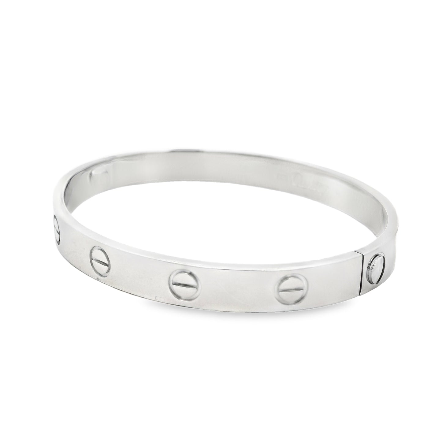 Cartier 18k White Gold Love Bangle Bracelet
