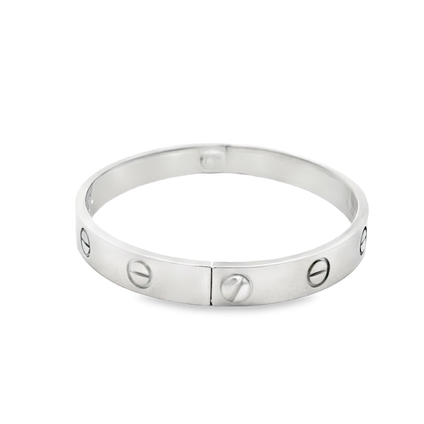 Cartier 18k White Gold Love Bangle Bracelet