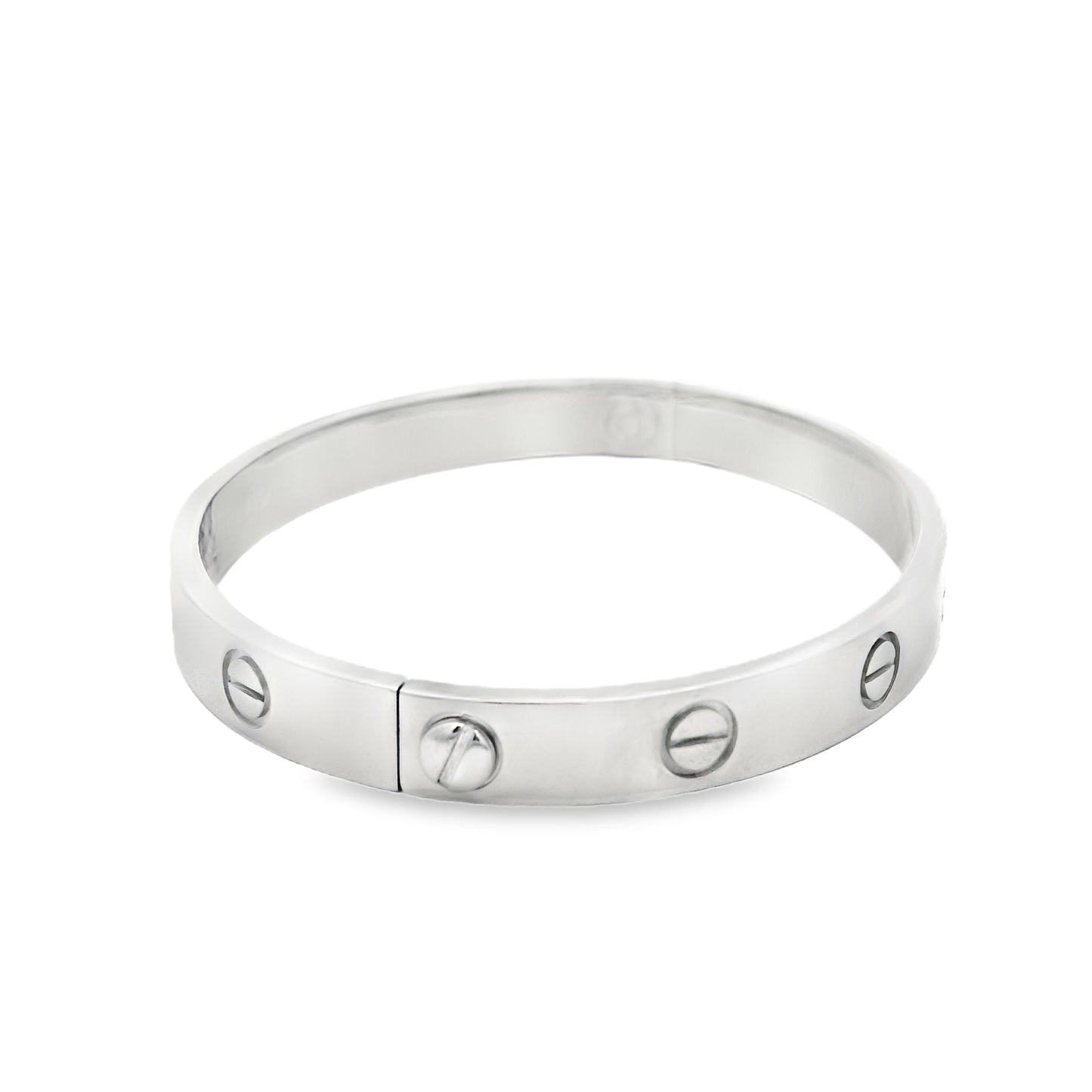 Cartier 18k White Gold Love Bangle Bracelet