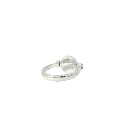 Bvlgari 18k White Gold 0.04ctw Diamond Flip Ring