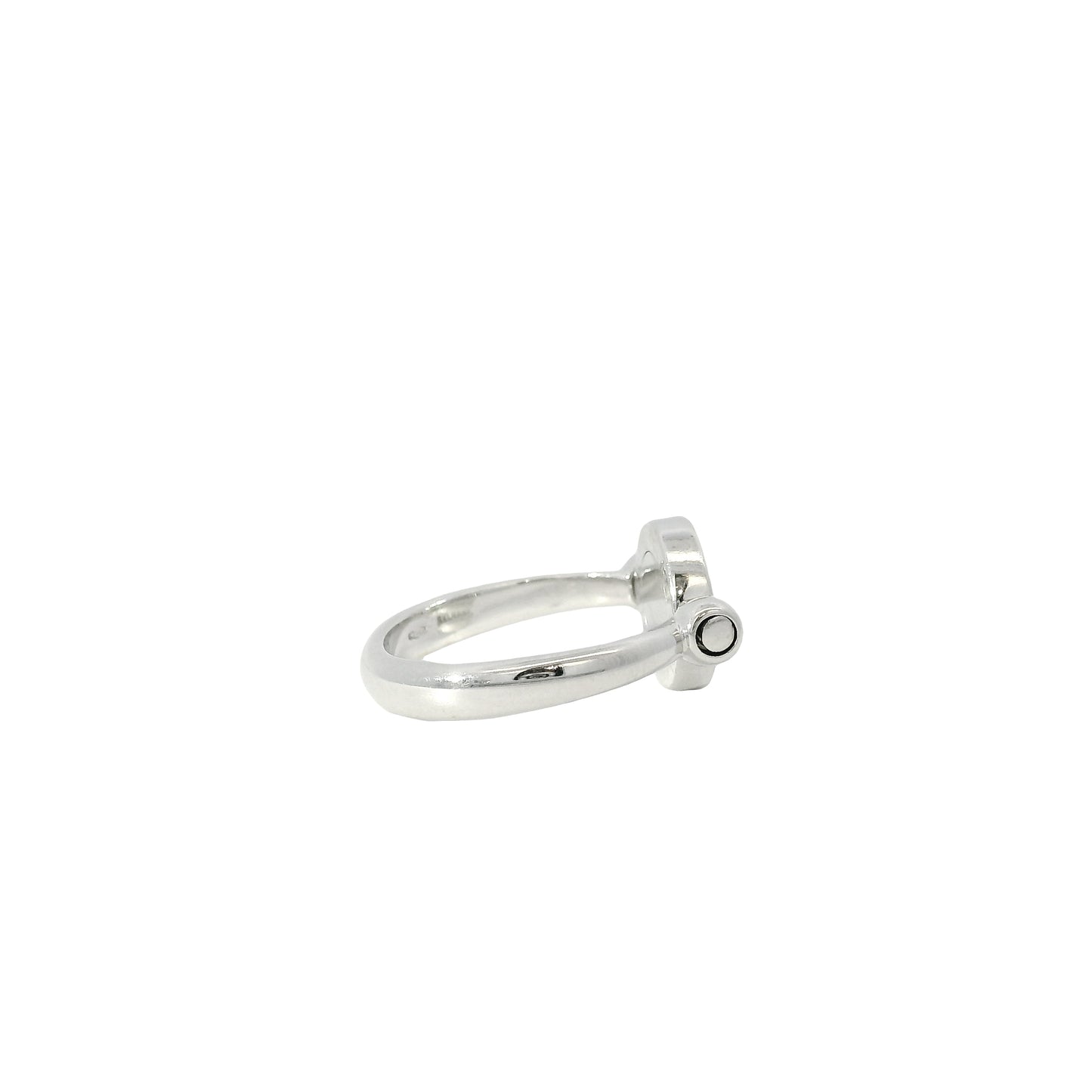 Bvlgari 18k White Gold 0.04ctw Diamond Flip Ring