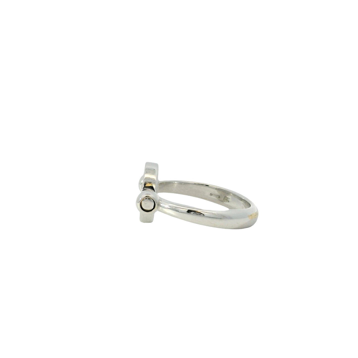 Bvlgari 18k White Gold 0.04ctw Diamond Flip Ring
