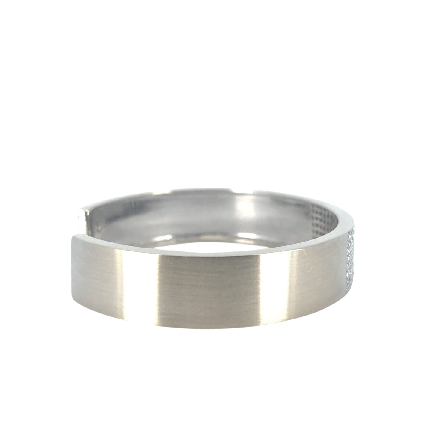 18k White Gold Diamond Cuff Set with 0.80ctw of Natural Diamonds