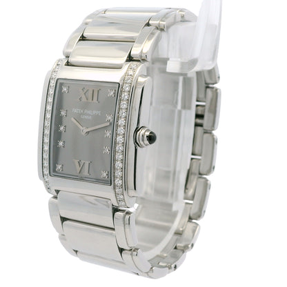 Patek Philippe 4910/10A Twenty-4 Stainless Steel Gray Dial Diamond Ladies Watch