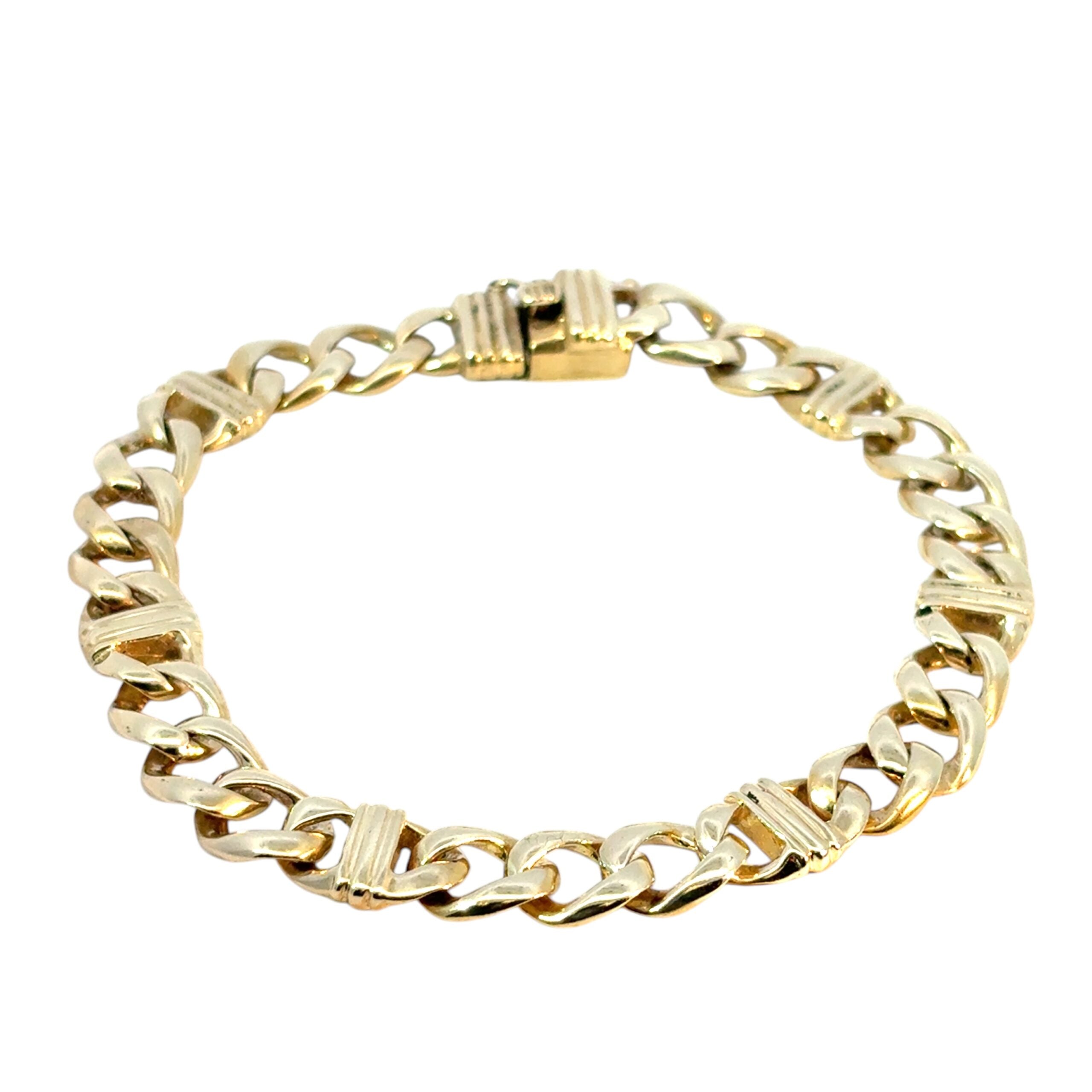 Vintage Chain Link Bracelet made of 14k Yellow Gold