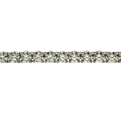 14k White Gold 9.45ctw Natural Diamond Tennis Bracelet