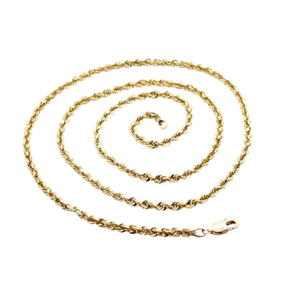 14k Yellow Gold Rope Necklace