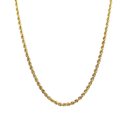 14k Yellow Gold Rope Necklace