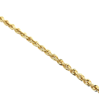 14k Yellow Gold Rope Necklace
