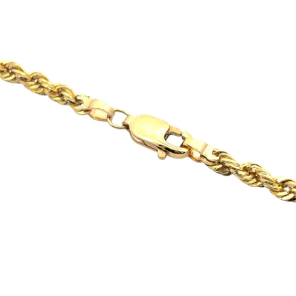14k Yellow Gold Rope Necklace
