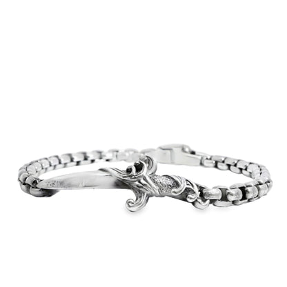 David Yurman Sterling Silver Waves Dagger Bracelet