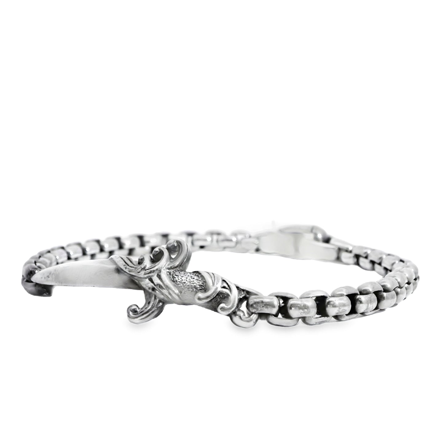 David Yurman Sterling Silver Waves Dagger Bracelet